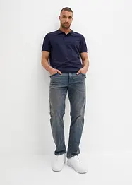 Kortärmad pikétröja i bomull, bonprix