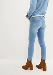 Bekväma 7/8-stretchjeans med slits, bonprix