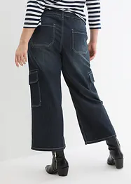 Cargo Jeans Mid Waist, cropped, John Baner JEANSWEAR