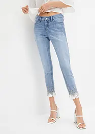 Skinny-jeans med spets, bonprix