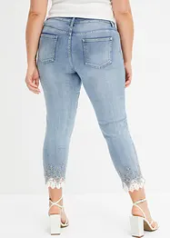 Skinny-jeans med spets, bonprix