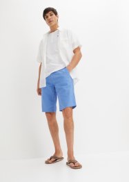 Linneshorts i chinosmodell med knytband, regular fit, bonprix