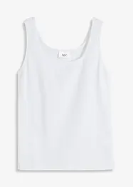 Ribbstickat bomullslinne, bonprix