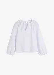 Muslinblus i oversizemodell av bomull, bonprix