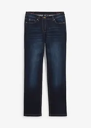 Straight Jeans Mid Waist resårlinning, bonprix