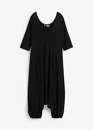 Jumpsuit med harembyxa, halvlång ärm, bonprix