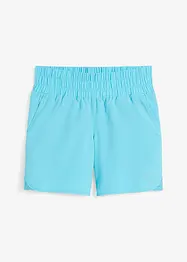 Funktionsshorts med smocklinning, snabbtorkande, bonprix