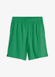 Dra på-bermudas i luftig linnemix, bonprix