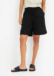 Dra på-bermudas i luftig linnemix, bonprix