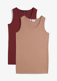 Långt linne (2-pack), bonprix