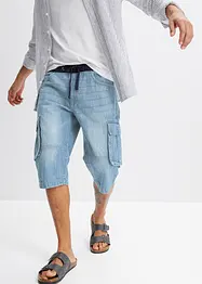 Långa jeansbermudas, Loose Fit, bonprix