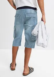 Långa jeansbermudas, Loose Fit, bonprix