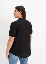 Blus med hålbroderi, bonprix