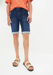 Stretchiga jeansbermudas, Regular Fit, bonprix