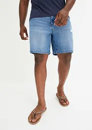 Långa stretchiga jeansshorts, Regular Fit, John Baner JEANSWEAR