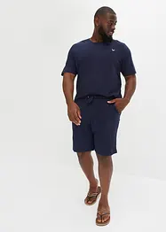 T-shirt och trikåbermudas av ren bomull (2 delar), bonprix
