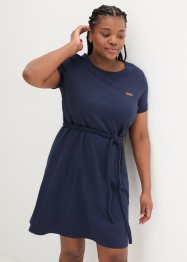 Jerseyklänning med flätat skärp, bpc bonprix collection