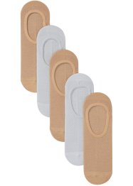 Ankelstrumpor i svalkande polyester (5-pack), bpc bonprix collection