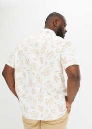 Kortärmad skjorta med linneandel, bpc bonprix collection