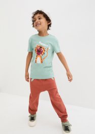 T-shirt och 3/4-byxa för barn (2 delar) i ekologisk bomull, bpc bonprix collection