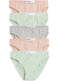 Trosa med ekologisk bomull (5-pack), bonprix