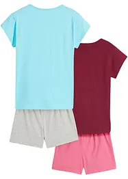 Pyjamas med shorts för barn (4 delar), bonprix