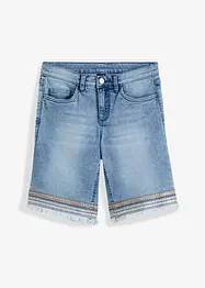 Jeansbermudas med strassapplikation, BODYFLIRT