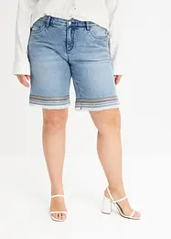 Jeansbermudas med strassapplikation, BODYFLIRT