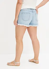 Jeansshorts med strassfransar, BODYFLIRT