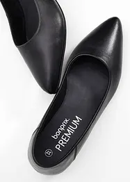 Ballerinaskor av skinn, bonprix
