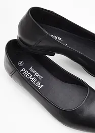 Ballerinaskor av skinn, bonprix