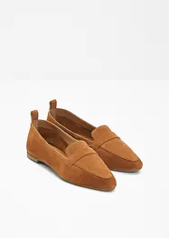 Loafers i skinn, bonprix