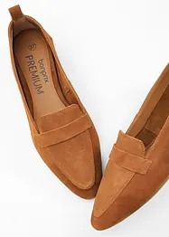 Loafers i skinn, bonprix