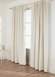 Mörkläggande gardinlängd med termofunktion och sammetsmjuk yta (1-pack), bonprix