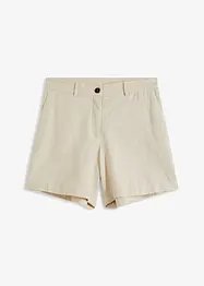 Rakt skurna shorts med linne, bpc bonprix collection