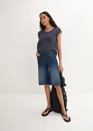 Mönstrad kortärmad blustopp, bonprix
