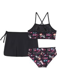 Bikini med kjol för barn (3 delar), bpc bonprix collection