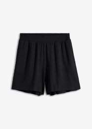 Shorts i strukturjersey med hög midja och komfortlinning, bpc bonprix collection