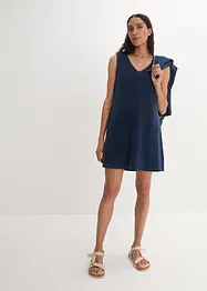 Frottéklänning i utställd modell, bonprix