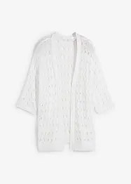 Hålmönstrad cardigan med lurex, bonprix