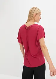 Topp med volangärmar, bonprix