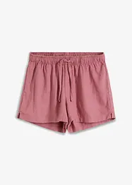 Linneshorts med slits i sidan, BODYFLIRT