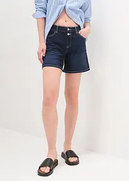 Wide Leg Jeans Shorts, Mid Waist, ekologisk bomull, John Baner JEANSWEAR