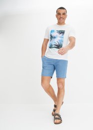 Långa dra på-jeansshorts, Regular Fit (2-pack), John Baner JEANSWEAR