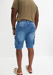 Långa jeansshorts med cargofickor, regular fit, John Baner JEANSWEAR