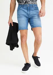 Långa jeansshorts med bekväm midja, Loose Fit, John Baner JEANSWEAR