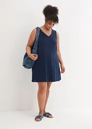 Frottéklänning i utställd modell, bonprix