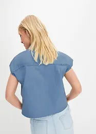 Fyrkantig jeansblus, bonprix