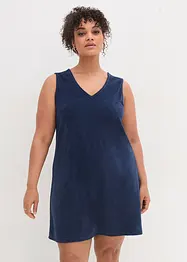Frottéklänning i utställd modell, bonprix