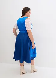 Dirndl med broderat satinförkläde (2 delar), bonprix